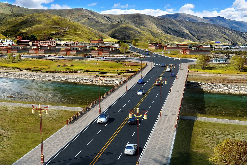 西藏定日县白坝基础设施|White dam infrastructure in Dingri County, Tibet